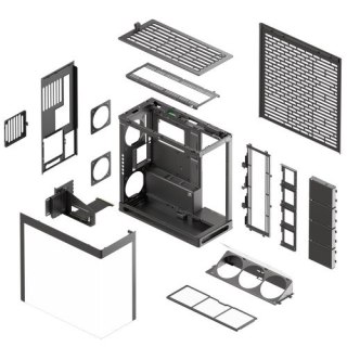 No name Obudowa PC HAVN HS 420 VGPU, Midi-Tower, E-ATX, Szkło hartowane, typu riser PCIe 5.0 -