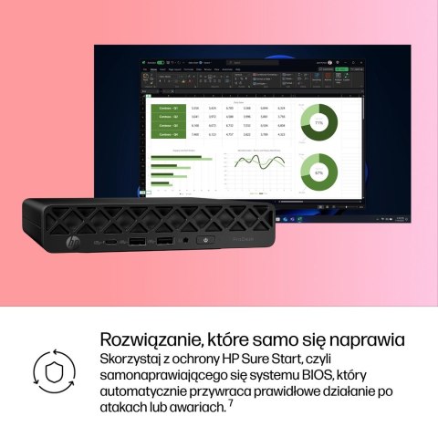 Hewlett-Packard HP ProDesk 4 Mini G1i Ultra 5 225T 16GB DDR5 5600 SSD512 Arc W11Pro 3Y OnSite