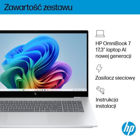 Hewlett-Packard HP OmniBook 7 17-dc0219nw Ultra 5 226V 17.3"FHD Touch IPS 400nits Glare 16GB LPDDR5X SSD1TB Arc 130V Cam 5MP+IR 83Wh Win11 Ice S