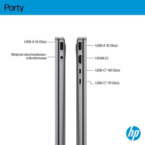 Hewlett-Packard HP OmniBook X Flip 2in1 14-fk0020nw Ryzen AI 5 340 14"2K OLED 300nits LBL Glosy 16GB LPDDR5x SSD512 Radeon 840M Cam5MP+IR 59Wh W
