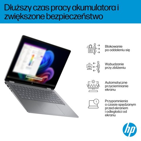 Hewlett-Packard HP OmniBook X Flip 2in1 14-fk0020nw Ryzen AI 5 340 14"2K OLED 300nits LBL Glosy 16GB LPDDR5x SSD512 Radeon 840M Cam5MP+IR 59Wh W