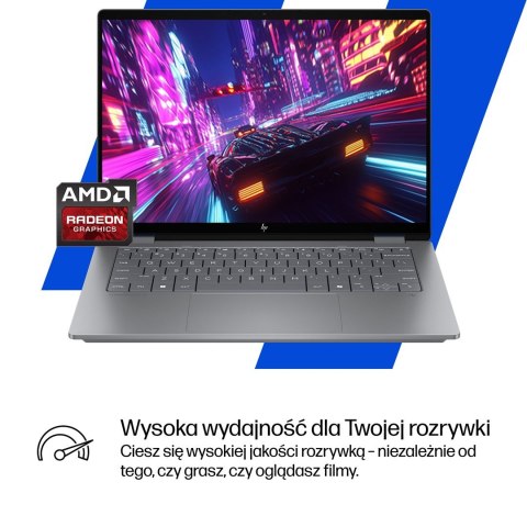 Hewlett-Packard HP OmniBook X Flip 2in1 14-fk0020nw Ryzen AI 5 340 14"2K OLED 300nits LBL Glosy 16GB LPDDR5x SSD512 Radeon 840M Cam5MP+IR 59Wh W