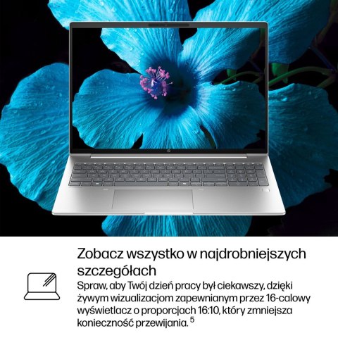 Hewlett-Packard HP ProBook 4 G1i Ultra 7 255U 16"WUXGA 300nits 60Hz AG 16GB DDR5 5600 SSD512 Intel Arc Cam 1080p 56Wh W11Pro Pike Silver Alumini