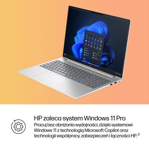 Hewlett-Packard HP ProBook 4 G1i Ultra 7 255U 16"WUXGA 300nits 60Hz AG 16GB DDR5 5600 SSD512 Intel Arc Cam 1080p 56Wh W11Pro Pike Silver Alumini