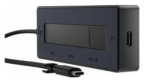 Hewlett-Packard Stacja dokująca HP 4K USB-C Multiport Hub czarna 6G842AA