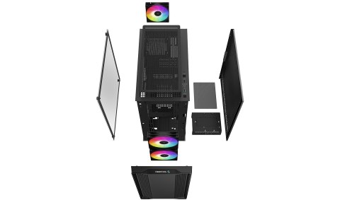 DEEPCOOL Obudowa Deepcool Micro-ATX CC360 (Czarna)
