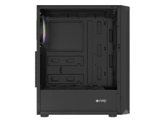 NATEC FURY OBUDOWA KOMPUTEROWA FURY SHOBO RGB MIDI TOWER Z OKNEM CZARNA