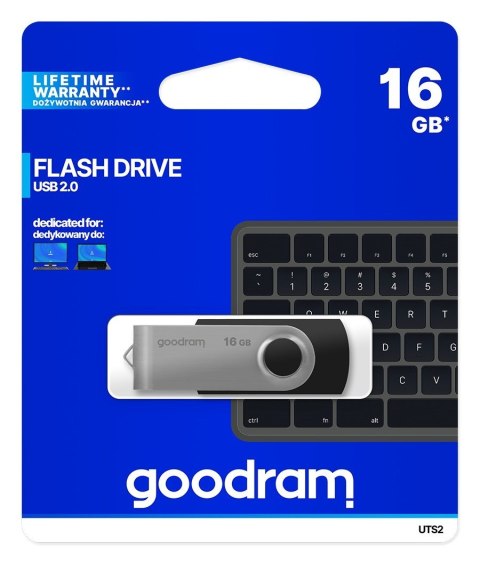 GoodRam Pendrive GoodRam Twister UTS2-0160K0R11 (16GB; USB 2.0; kolor czarny)