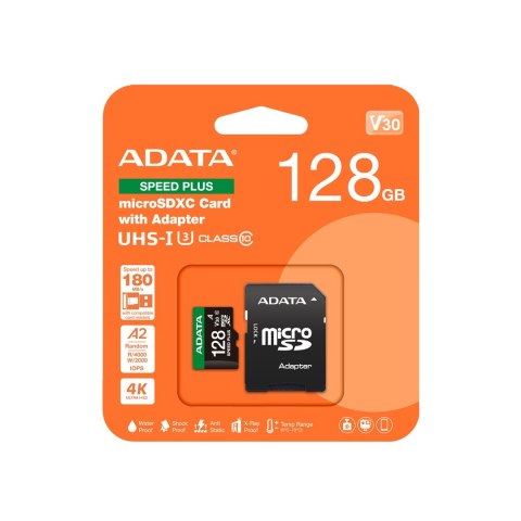 ADATA ADATA Speed Plus MicroSDXC 128 GB Class 3 UHS-I/U3 A2 V30