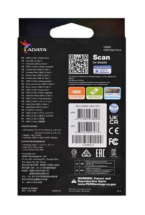 ADATA ADATA pendrive Dashdrive Elite UE800 128 GB