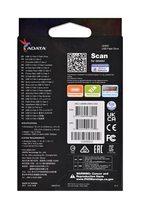 ADATA ADATA pendrive Dashdrive Elite UE800 256 GB