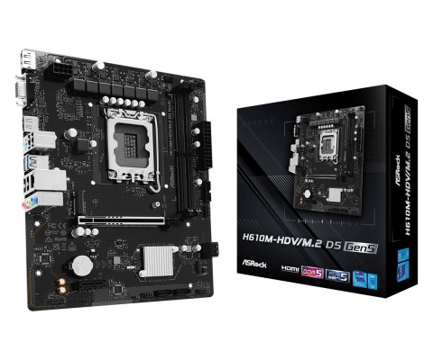 Asrock Płyta główna Asrock H610M-HDV/M.2 D5 GEN5
