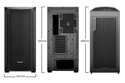 BE QUIET! OBUDOWA BE QUIET! SHADOW BASE 800 BLACK