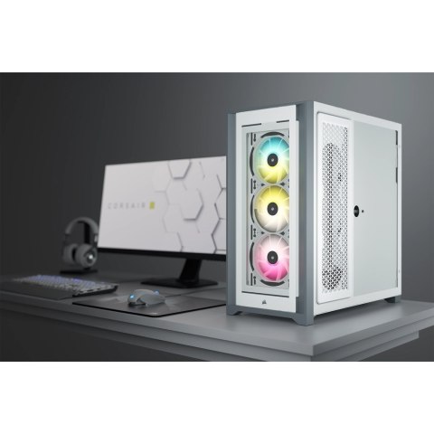 Corsair Obudowa Corsair iCUE 5000X RGB Mid-Tower ATX Tempered Glass White (CC-9011213-WW)