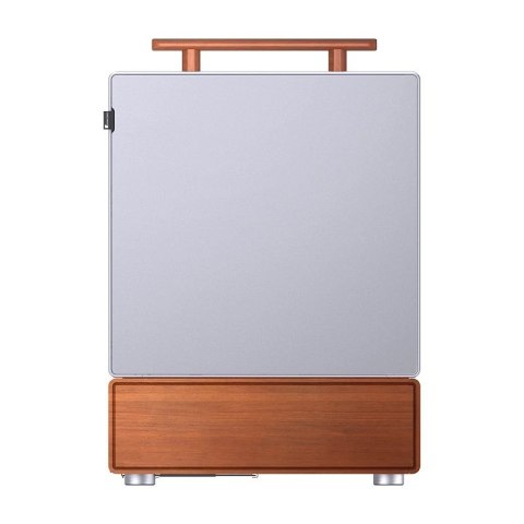 Jonsbo Obudowa PC Jonsbo T7, Midi-Tower, mATX, Szkło Hartowane - srebrne
