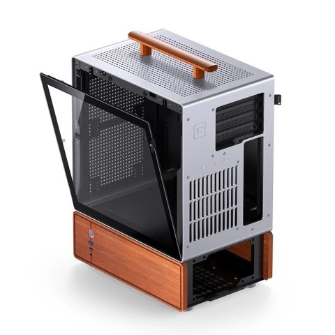 Jonsbo Obudowa PC Jonsbo T7, Midi-Tower, mATX, Szkło Hartowane - srebrne