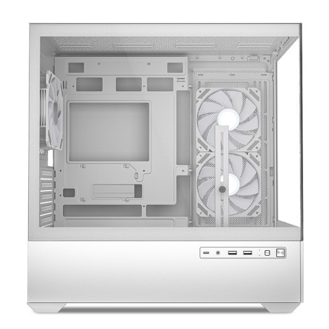 Sharkoon Etui do komputera Sharkoon MK6 RGB Micro-ATX 1xGlass białe
