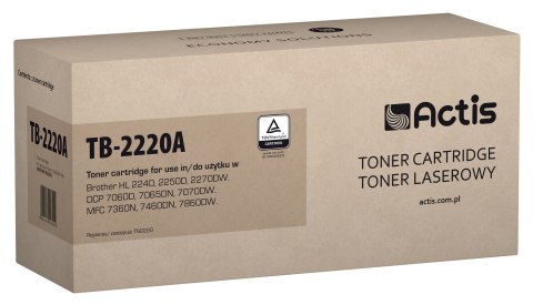 ACTIS Actis TB-2220A Toner (zamiennik Brother TN-2220, TN2220; Standard; 2600 stron; czarny)