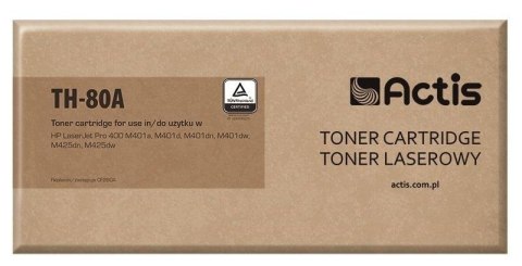 ACTIS Actis TH-80A Toner (zamiennik HP 80A CF280A; Standard; 2700 stron; czarny)