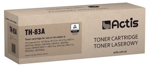 ACTIS Actis TH-83A Toner (zamiennik HP 83A CF283A, Canon CRG-737; Standard; 1500 stron; czarny)