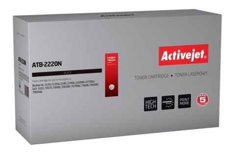 Activejet Activejet ATB-2220N Toner (zamiennik Brother TN-2220, TN2220/TN-2010, TN2010; Supreme; 2600 stron; czarny)