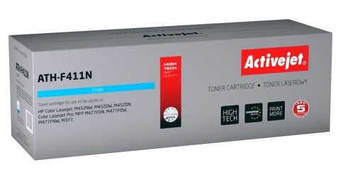 Activejet Activejet ATH-F411N Toner (zamiennik HP 410A CF411A; Canon CRG 046 C 1249C002; Supreme; 2300 stron; niebieski)