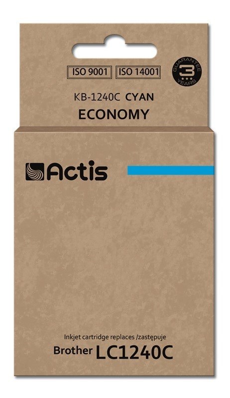 ACTIS Actis KB-1240C Tusz (zamiennik Brother LC1240C/LC1220C; Standard; 19 ml; niebieski)