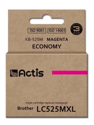 ACTIS Actis KB-525M Tusz (zamiennik Brother LC525M; Standard; 15 ml; czerwony)