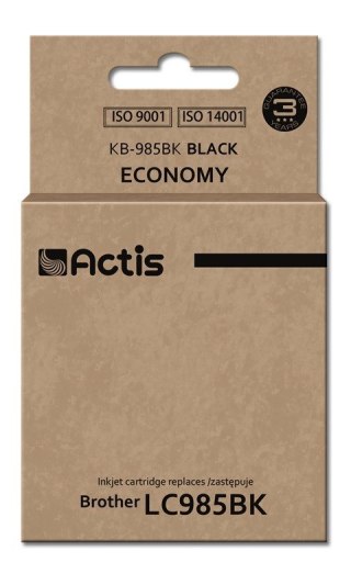 ACTIS Actis KB-985Bk Tusz (zamiennik Brother LC985BK; Standard; 28,5 ml; czarny)