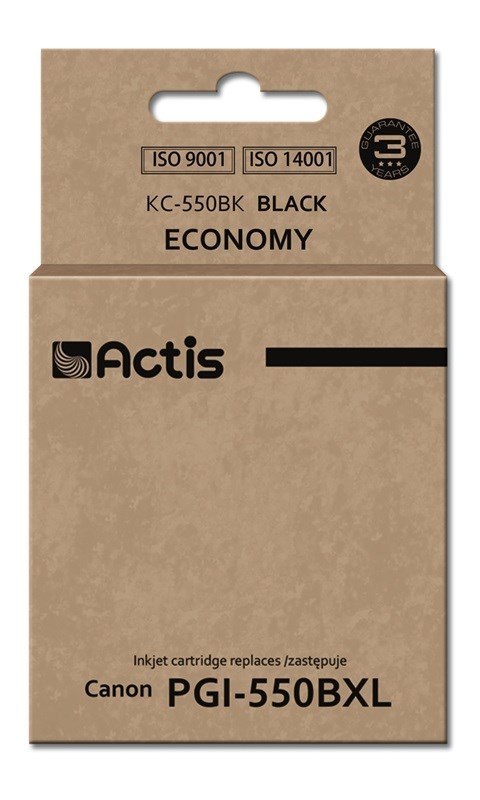 ACTIS Actis KC-550Bk Tusz (zamiennik Canon PGI-550BK; Standard; 23 ml; czarny)