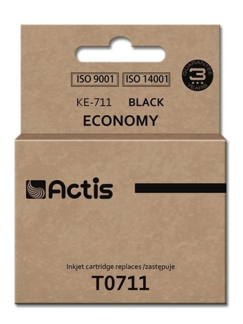 ACTIS Actis KE-711 Tusz (zamiennik Epson T0711, T0891, T1001; Standard; 15 ml; czarny)