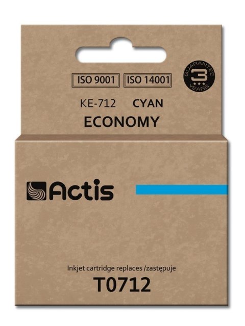 ACTIS Actis KE-712 Tusz (zamiennik Epson T0712, T0892, T1002; Standard; 13.5 ml; niebieski)