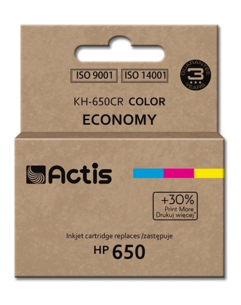 ACTIS Actis KH-650CR Tusz (zamiennik HP 650 CZ102AE; Standard; 9 ml; kolor)