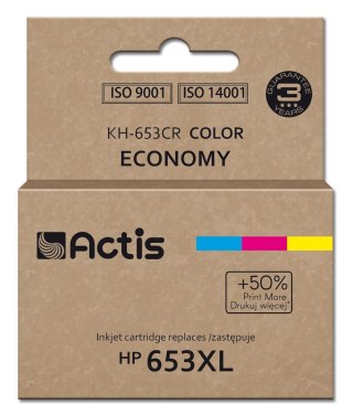 ACTIS Actis KH-653CR Tusz (zamiennik HP 653XL 3YM74AE; Premium; 18ml; 300 stron; kolorowy)