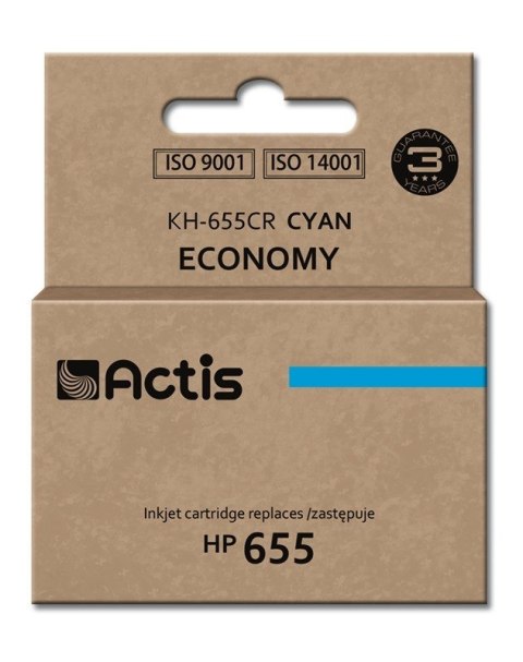 ACTIS Actis KH-655CR Tusz (zamiennik HP 655 CZ110AE; Standard; 12 ml; niebieski)