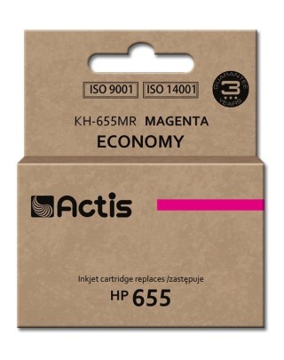 ACTIS Actis KH-655MR Tusz (zamiennik HP 655 CZ111AE; Standard; 12 ml; czerwony)
