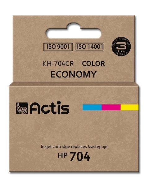 ACTIS Actis KH-704CR Tusz (zamiennik HP 704 CN693AE; Standard; 9 ml; kolor)