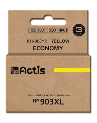 ACTIS Actis KH-903YR Tusz (zamiennik HP 903XL T6M11AE; Standard; 12ml; żółty) - Nowy Chip