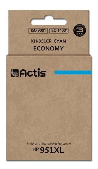 ACTIS Actis KH-951CR Tusz (zamiennik HP 951XL CN046AE; Standard; 25 ml; niebieski)