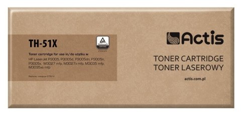 ACTIS Actis TH-51X Toner (zamiennik HP 51X Q7551X; Standard; 13000 stron; czarny)