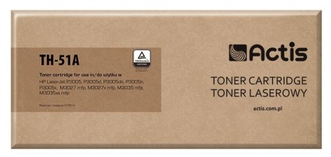 ACTIS Actis TH-51A Toner (zamiennik HP 51A Q7551A; Standard; 6500 stron; czarny)