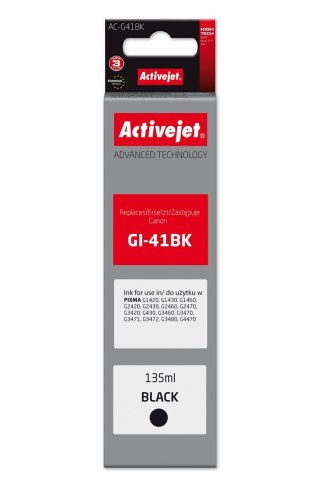 Activejet Activejet AC-G41Bk Buteleczka z tuszem z atramentem (zamiennik Canon GI-41BK 4528C001; Supreme; 135 ml; czarny)