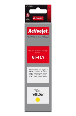Activejet Activejet AC-G41Y Buteleczka z tuszem z atramentem (zamiennik do Canon GI-41Y 4545C001; Supreme; 70 ml; żółty)