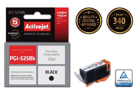 Activejet Activejet ACC-525BN Tusz (zamiennik Canon PGI-525PGBK; Supreme; 20 ml; czarny)