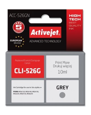 Activejet Activejet ACC-526GN Tusz (zamiennik Canon CLI-526G; Supreme; 10 ml; szary)