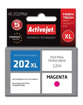 Activejet Activejet AE-202MNX Tusz (zamiennik Epson 202XL H34010; Supreme; 12 ml; czerwony)