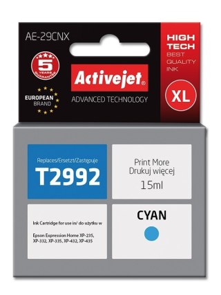 Activejet Activejet AE-29CNX Tusz (zamiennik Epson 29XL T2992; Supreme; 15 ml; niebieski)