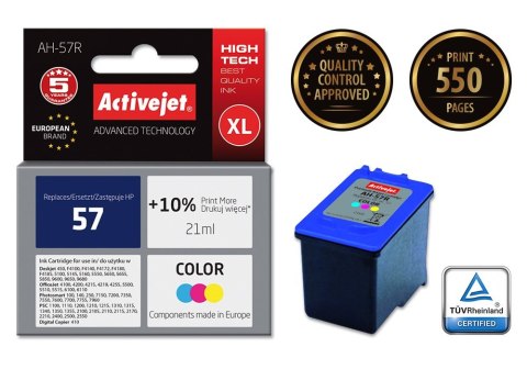 Activejet Activejet AH-57R Tusz (zamiennik HP 57 C6657AE; Premium; 21 ml; kolor)