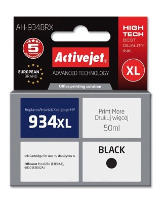 Activejet Activejet AH-934BRX Tusz (zamiennik HP 934XL C2P23AE; Premium; 50 ml; czarny)