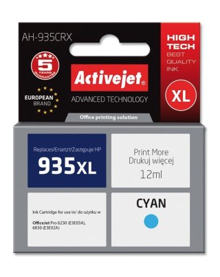 Activejet Activejet AH-935CRX Tusz (zamiennik HP 935XL C2P24AE; Premium; 12 ml; niebieski)